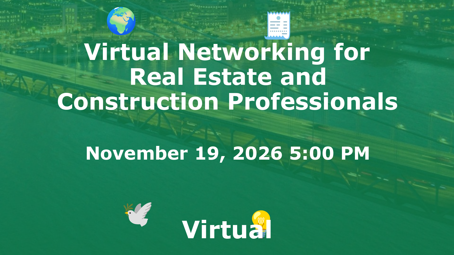 Virtual Networking for Real Estate and Construction Professionals event image